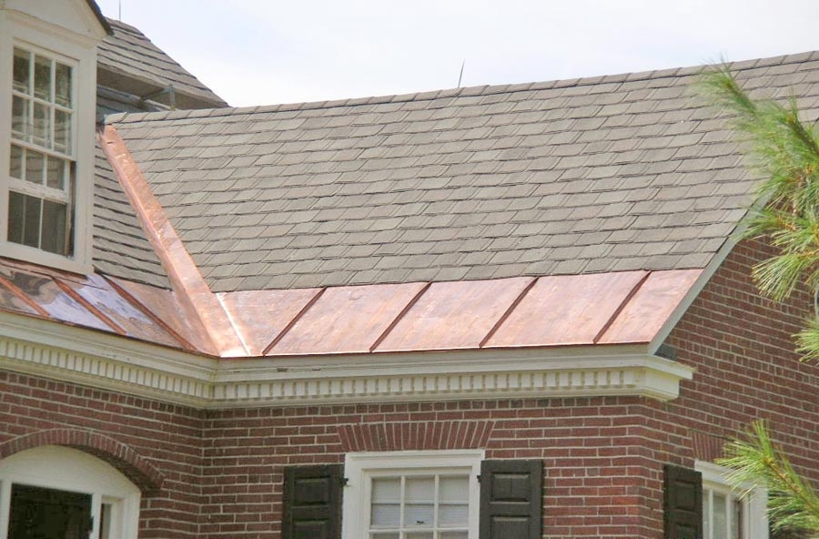 Shingles with Copper Ice Belt